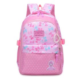 New Style Children's School Bag Korean Girl Load-Reducing Backpack (Color: Pink)