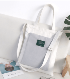 Casual student schoolbag (Color: White)