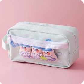 Large Capacity Elementary Students' Pencil Bag (Option: Green Yakult)
