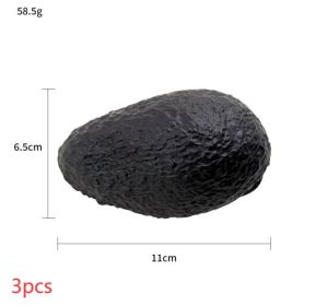 Women's Fashion Avocado Coin Purse (Option: Brown-11cm-3PCS)
