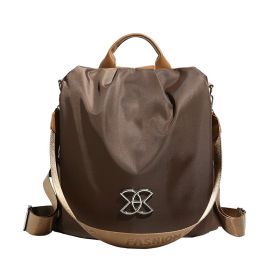 Travel Backpack Trendy Fashion Large Capacity (Color: Brown)