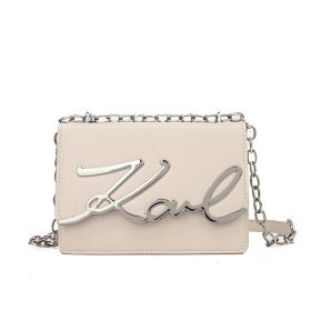 Fashionable All-match Shoulder Crossbody Small Square Bag (Option: White-19X13X7cm)