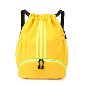 Drawstring Travel Bag Shoulder Unisex Crossbody Bag (Option: Yellow-40X16X46cm)