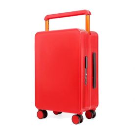 Draw-bar Luggage Wide Good-looking Women's Large Capacity Suitcase (Option: Red Gift-20 Inch)