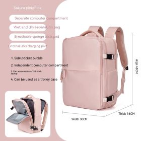 Large Capacity Multifunctional Travel Waterproof Mummy Backpack (Option: 2209 Pink)