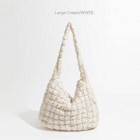 Stylish Shoulder Handbag For Women (Option: Large white)
