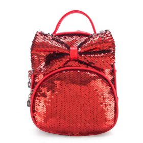 Cartoon Cute New Sequined Children's Backpack (Color: Red)