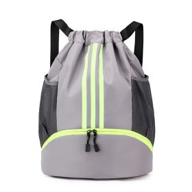 Drawstring Travel Bag Shoulder Unisex Crossbody Bag (Option: Gray-40X16X46cm)