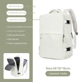 Large Capacity Multifunctional Travel Waterproof Mummy Backpack (Option: 2209 Creamy White)