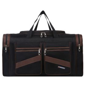 Foldable Large Capacity Tote Travel Bag (Option: Khaki-L)