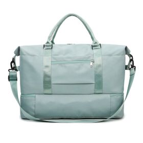 New Large Capacity Travel Oxford Cloth Portable Folding Multifunctional Travel Bag (Option: Light Green)