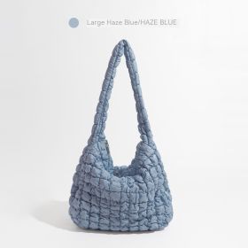 Stylish Shoulder Handbag For Women (Option: Large haze blue)