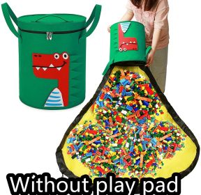 Felt Storage Bag Toy Play Mat 2 In 1 Pull Rope (Option: Red-Do not add lining)