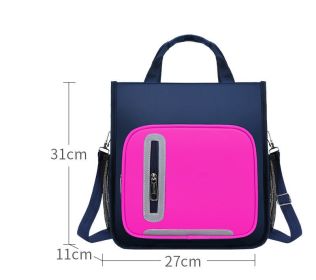 Boys And Girls Space Bag Backpack Lightweight Children's School Bag (Option: Rose Red-Tuition bag)