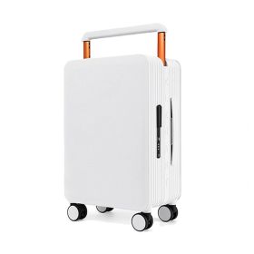 Draw-bar Luggage Wide Good-looking Women's Large Capacity Suitcase (Option: Beige Gift-20 Inch)