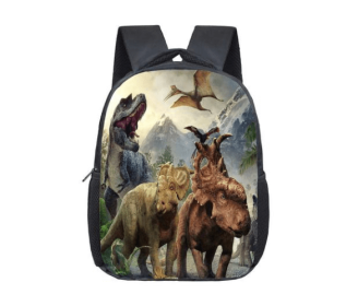 Jurassic dinosaur hot backpack primary and secondary school students wear-resistant burden reduction bag 3D printing a generation of factory direct sa (Option: B)
