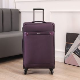Business Luggage Oxford Bra Bar Large Capacity Password (Option: Purple Youth Edition-26inch)
