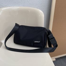Spring New Crossbody Oxford Cloth Large Capacity Casual Shoulder Bag (Color: Black)