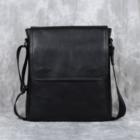 Fashion New Casual Leather Man (Option: Elegant black)