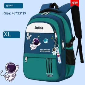 Spine Protection Backpack For Boys And Girls (Option: Small Green-Bare Bag)