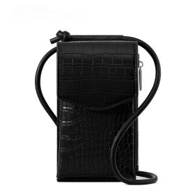 Simple Large Capacity Stone Pattern Mobile Phone Bag (Option: T6085 Black)