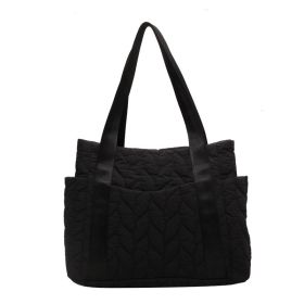 Women's Fashion All-matching Commuter Shoulder Tote (Color: Black)