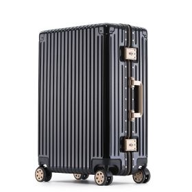All-Aluminum Magnesium Alloy Case 24 Pull Rod Case Universal Wheel (Option: Black-29inch)