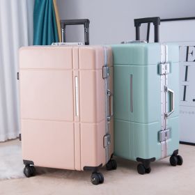 Universal Silent Wheel Password Box Large Capacity High School Student Suitcase (Option: Pink-22 in)