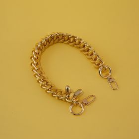 Women's Bag Woven Bag With 40cm Short With Buckle Can Be Mobile Phone Charm (Option: Improved Gold-40cm)