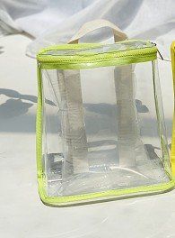 Children's Street Shooting Outdoor Snack Toy Transparent Bag (Color: Green)