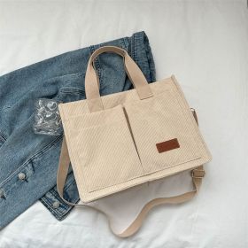 Large Capacity Fashion Western Style Shoulder Bag (Color: Khaki)