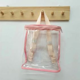 Children's Street Shooting Outdoor Snack Toy Transparent Bag (Color: Pink)