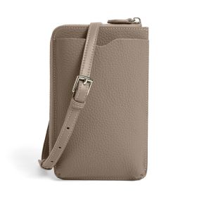 Women's Mini Genuine Leather Phone Crossbody Shoulder Bag (Option: Light Gray)