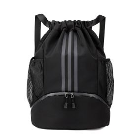 Drawstring Travel Bag Shoulder Unisex Crossbody Bag (Option: Black-40X16X46cm)
