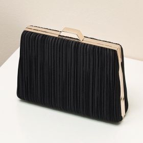 Party Evening Bag Women Handbags Fashion Luxury Designer Square Bags Crossbody Shoulder Bag Ladies (Color: Black)