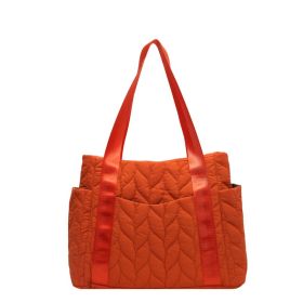 Women's Fashion All-matching Commuter Shoulder Tote (Color: Orange)