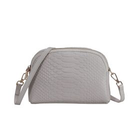 New Cowhide Women Bag High Quality One Shoulder Crossbody Fashion (Option: Milky White-21 √ó 5 √ó 14)