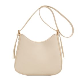 Women's Bucket Crossbody Shoulder Bag Fashion Simple Portable (Option: Creamy White)