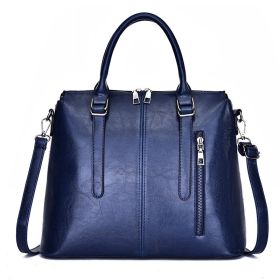 Single Shoulder Diagonal Cross Women's Handbag (Color: Blue)