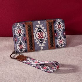 Vintage Cotton And Linen Printed Women's Wallet (Option: PG5001 8 Purple)