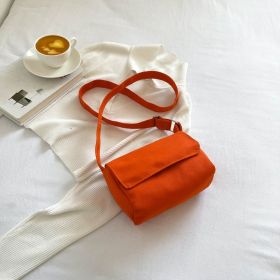 Spring New Korean Style Simple Shoulder Bag For Women (Color: Orange)
