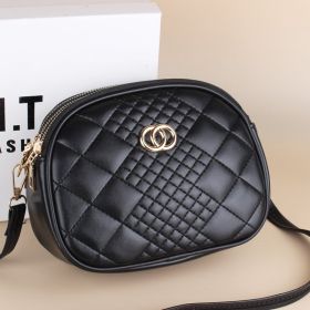 Women's Shoulder Messenger Bag New Fashion Small Round Mini (Option: Size Grid)
