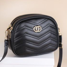Women's Shoulder Messenger Bag New Fashion Small Round Mini (Option: Curve)