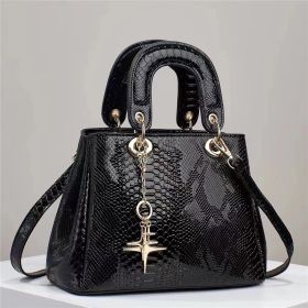 Women's Fashion All-match Shoulder Messenger Bag (Color: Black)