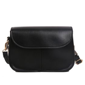 Girls Fashion Crossbody Bag One Shoulder Retro (Color: Black)