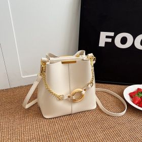 Women's Fashionable Simple Shoulder Bag (Color: White)