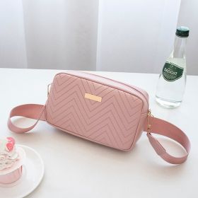 Women's Fashion Casual Wave Pattern Shoulder Bag (Color: Pink)