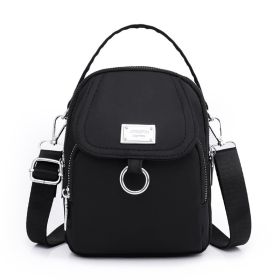 Women's Temperament Leisure Shoulder Bag (Option: Dark Night Black)