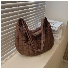 Space Cotton Women's Rhombus Tote Bag (Option: Brown-Free Size)