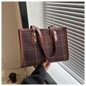 Advanced Texture Minority Fashion Shoulder Bag (Option: Coffee Color-Free Size)